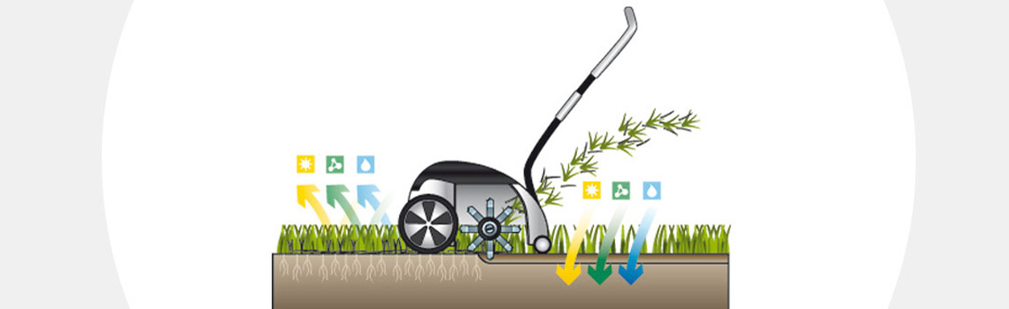 Vertikutierer | AL-KO Erklärung Vertikutiermechanismus