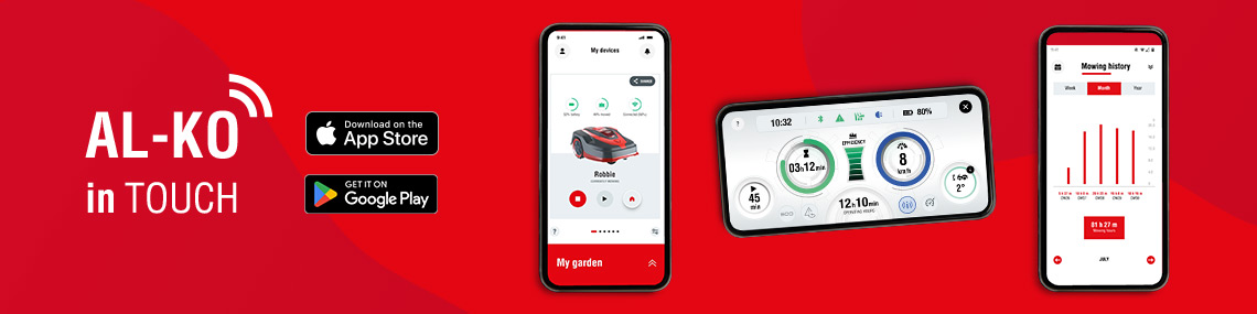 AL-KO inTOUCH Smart Garden App | Für Smartphone und Smartwatch