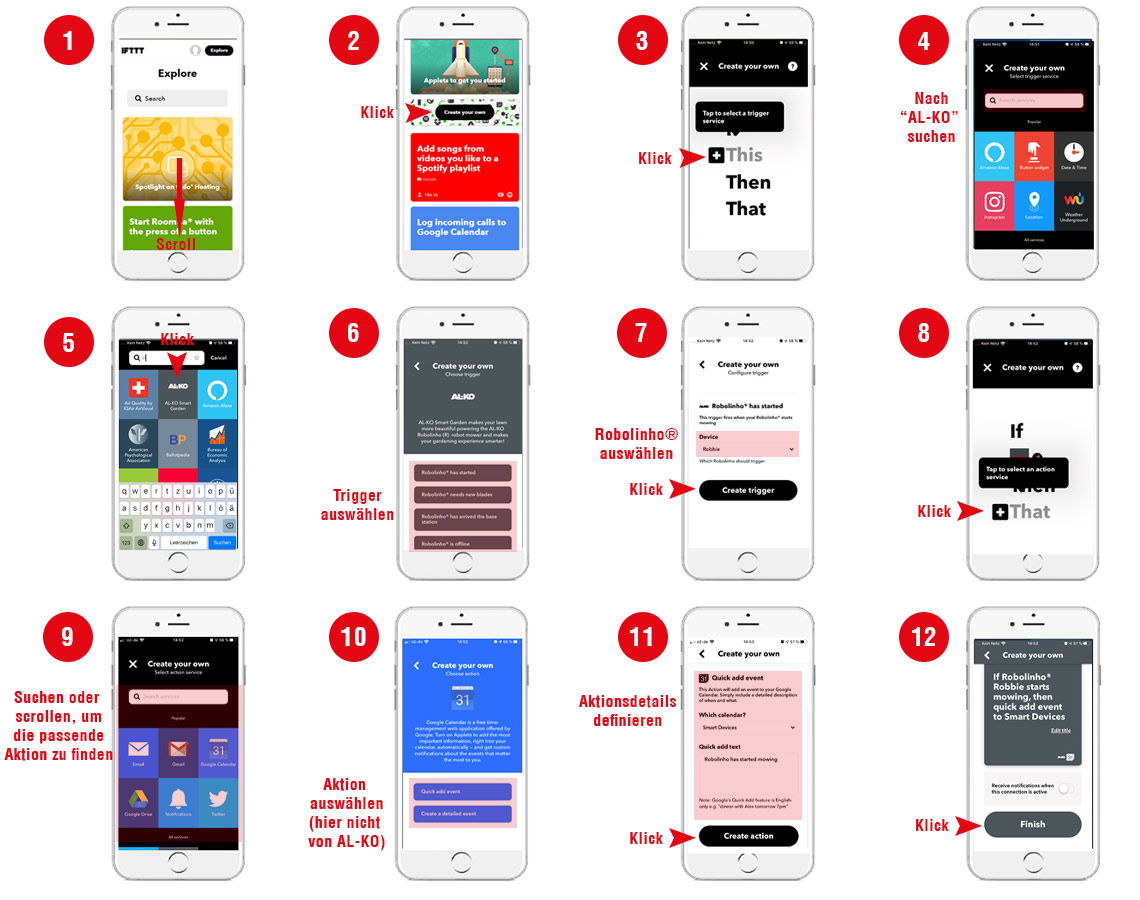 AL-KO Smart Garden & IFTTT | AL-KO IFTTT Anwendung erstellen