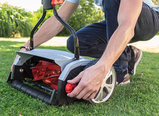 AL-KO Spindelmäher Vorteile | Schnitthöhe einstellen