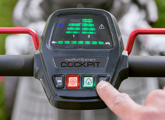 Smart Cockpit Geschwindigkeitssteuerung| AL-KO Akku-Rasenmäher