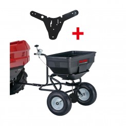 solo® by AL-KO Streuer Set SP60 (56 Liter, inkl. Streuwagen und Anhängekupplung) für Premium Traktoren 