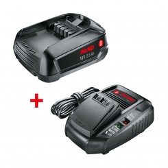AL-KO 18 V BOSCH HOME AND GARDEN COMPATIBLE Vorteils-Set inkl. Akku und Ladegerät 