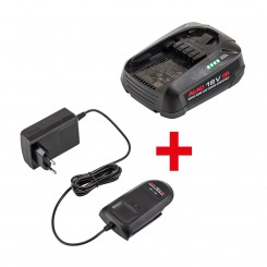 AL-KO 18 V BOSCH HOME AND GARDEN COMPATIBLE Starter Set inkl. Akku (2,5 Ah) und Ladegerät 