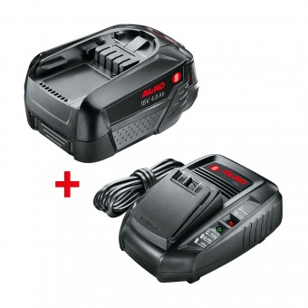 Vorteils-Set AL-KO 18 V BOSCH HOME AND GARDEN COMPATIBLE  inkl. Akku (4 Ah) und Ladegerät 