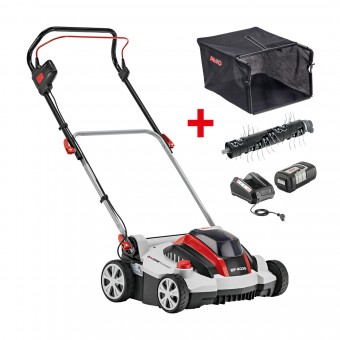 AL-KO 36 V Akku-Vertikutierer SF 4036 inkl. Akku, Ladegerät, Lüfterwalze, Fangsack 